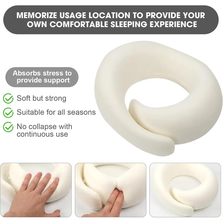 Memory Foam That Holds Its Shape: WEERSHUN travel pillow